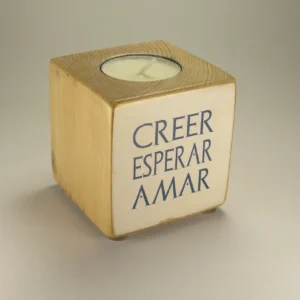 Portavela "Creer Esperar Amar"